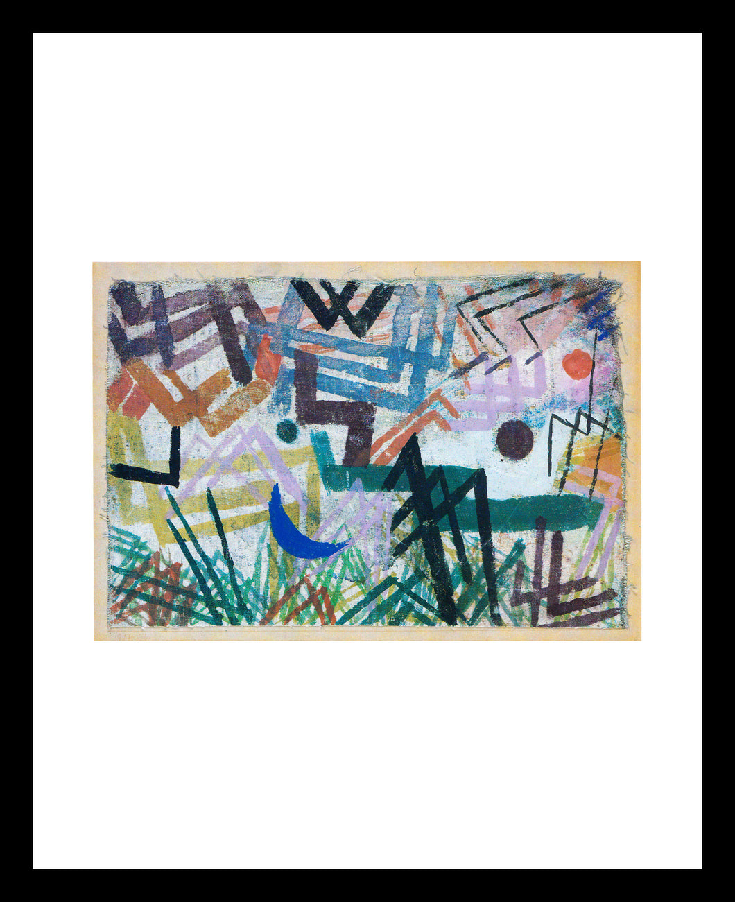 Paul Klee Spiel der Krafte einer Lechlandschaft 1917 Window Mounted Tear sheet