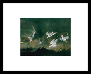 Paul de Vos Terns with shipping in a storm Terns with shipping in a storm Window Mounted Tear sheet