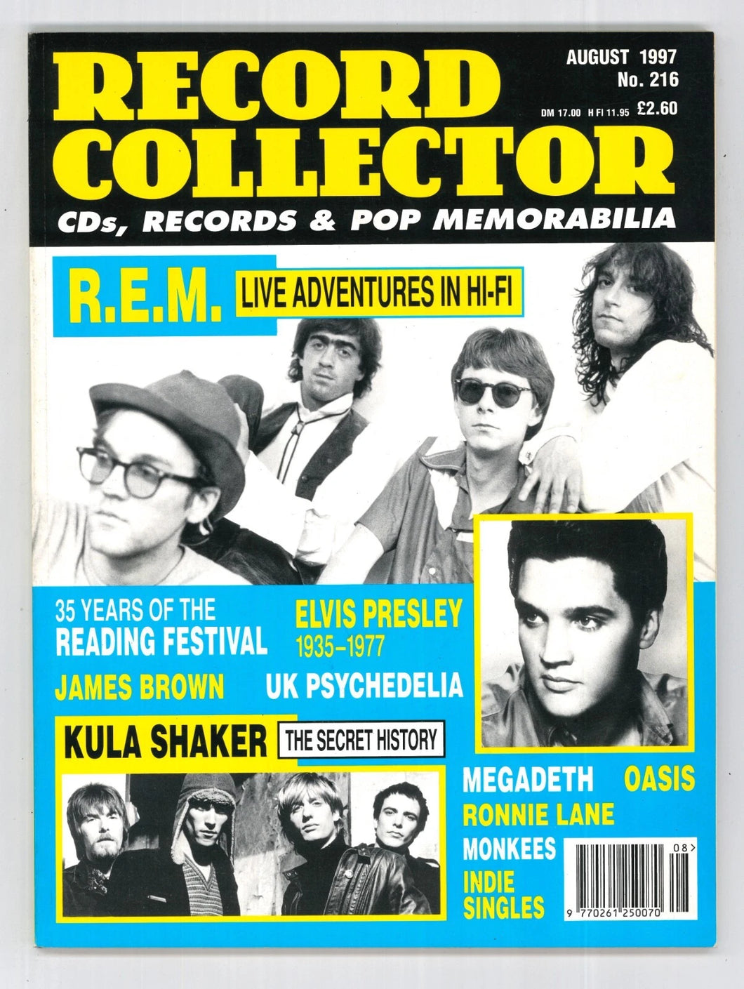 Record Collector No 216 Aug 1997 – Vintage Magazine Company