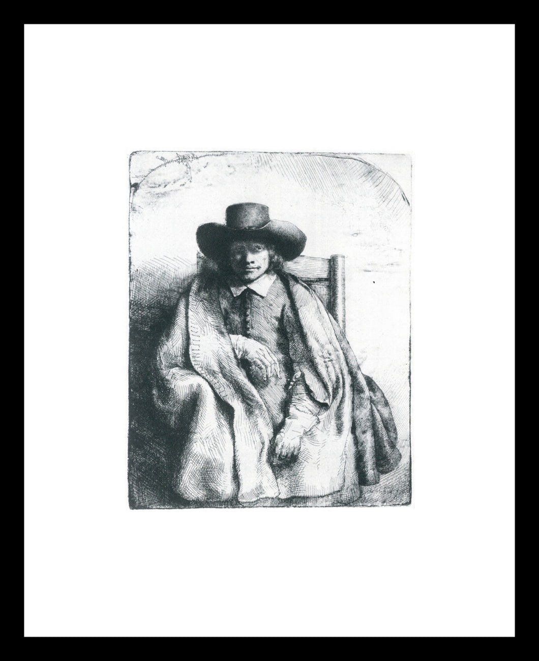 Rembrandt Clement de Jonghe Printseller Window Mounted Tear sheet