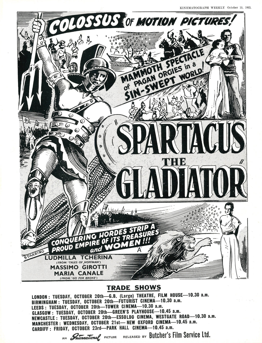Spartacus The Gladiator Art Print