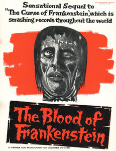 The Blood of Frankenstein Art Print
