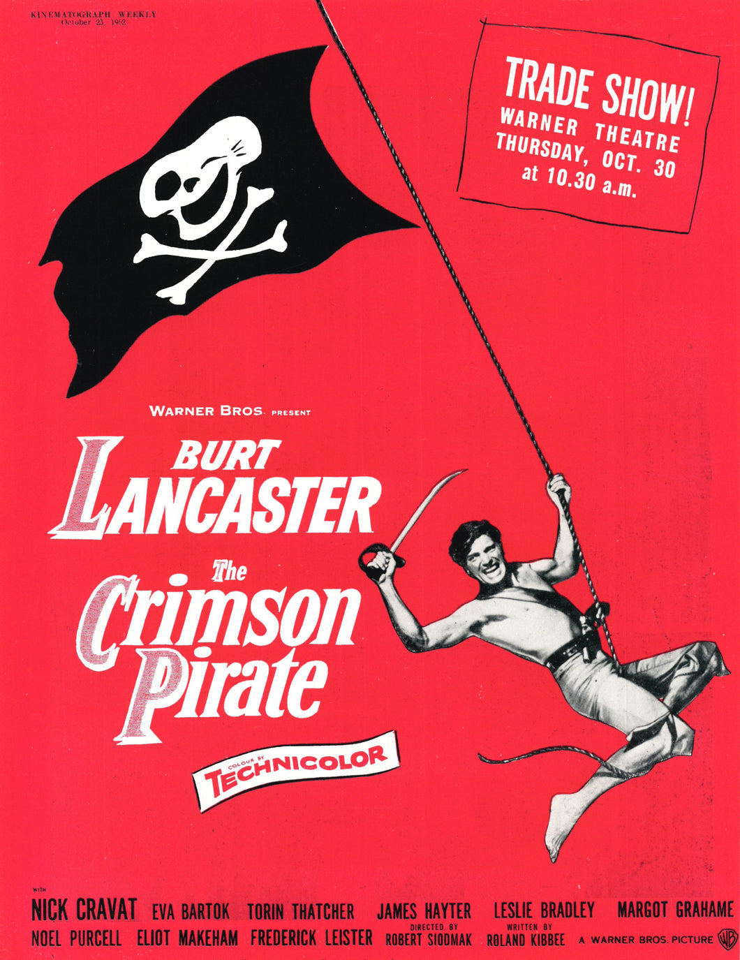The Crimson Pirate Art Print