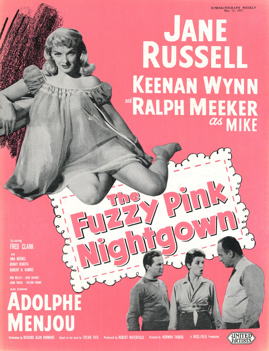 The Fuzzy Pink Nightgown Art Print