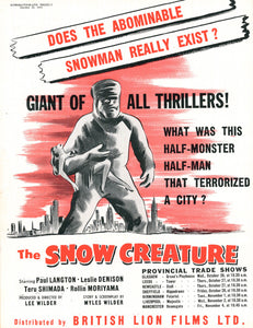 The Snow Creature Art Print