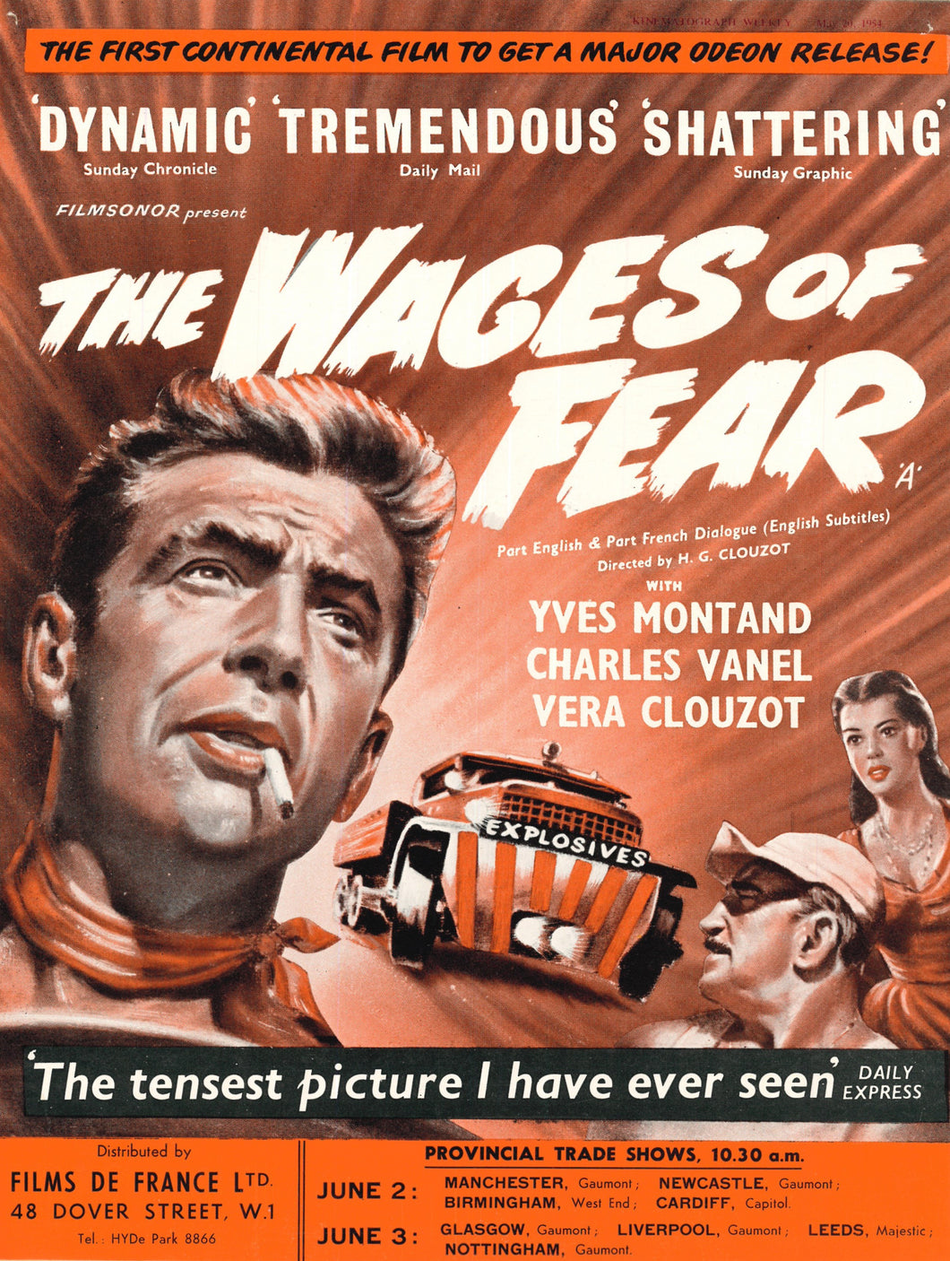 The Wages of Fear Art Print