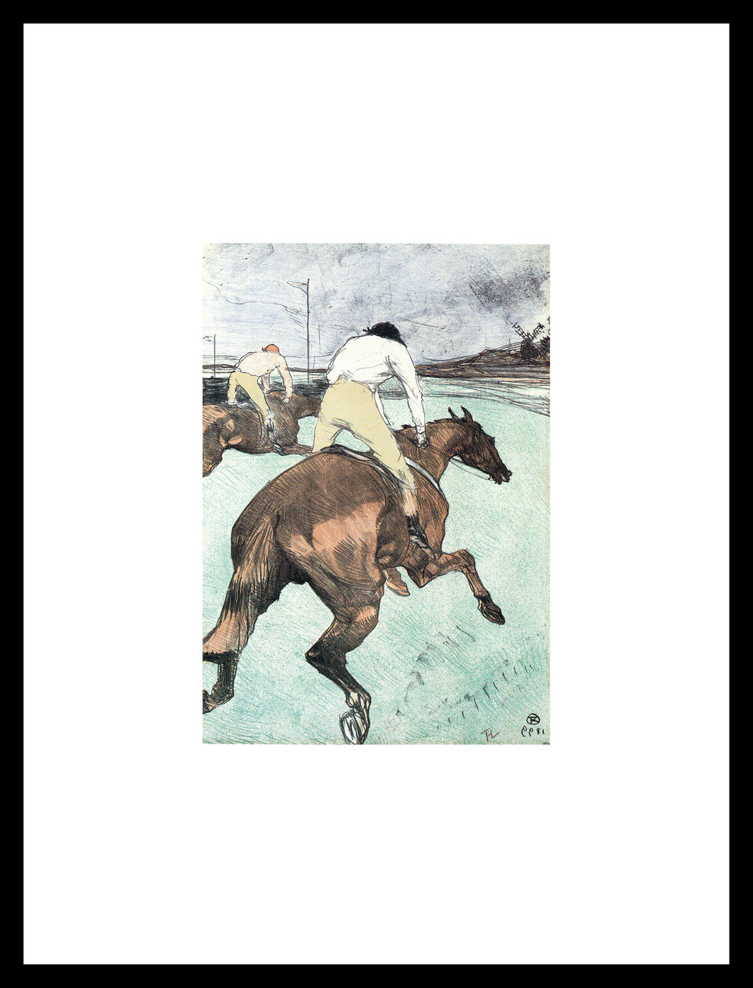 Toulouse Lautrec Le Jockey 1899 Window Mounted Tear sheet