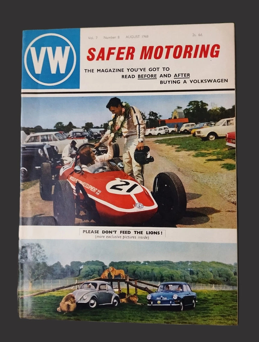 VW Safer Motoring Vol 7 No 8 Aug 1968 – Vintage Magazine Company