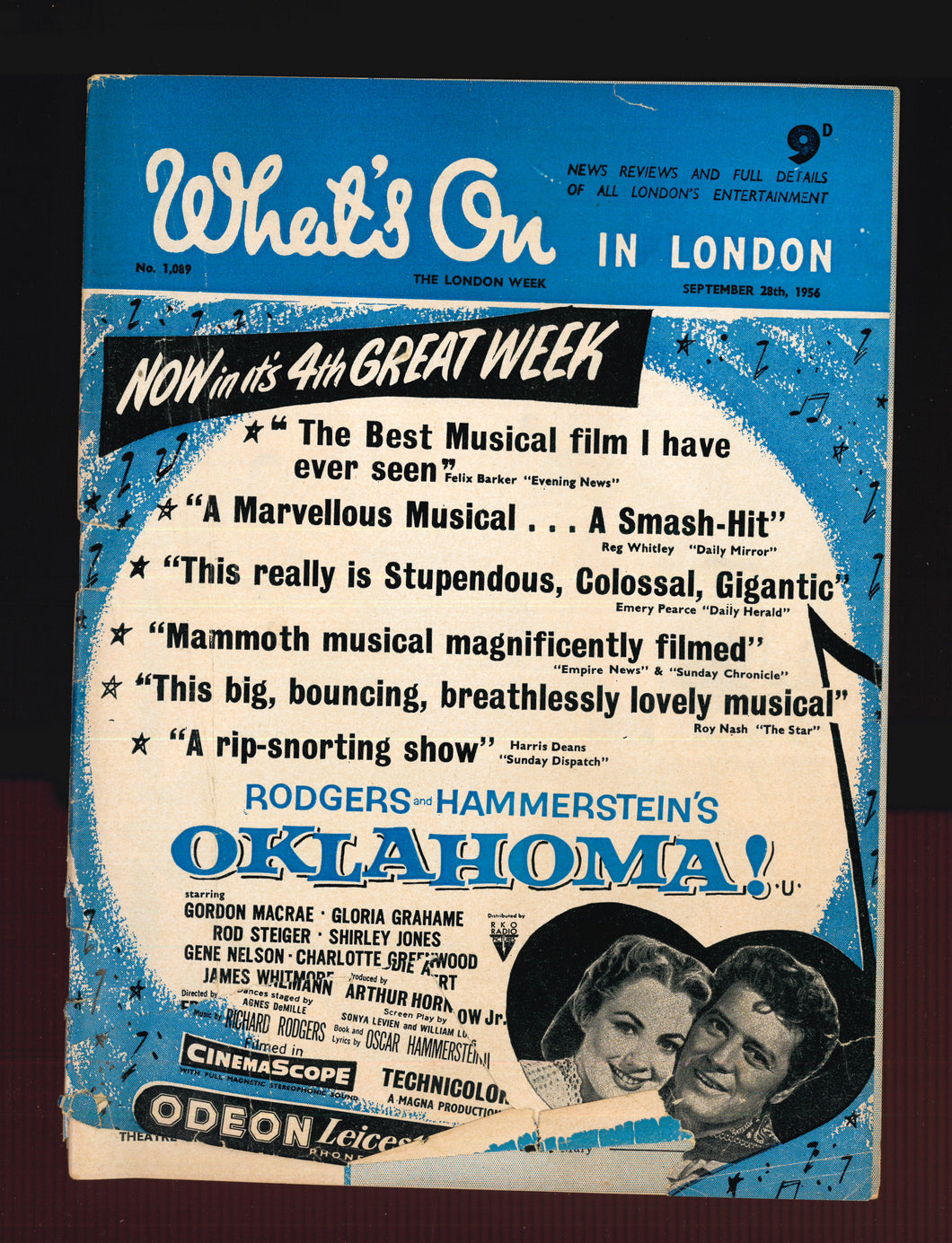 What's On No 1089 Sept 28 1956