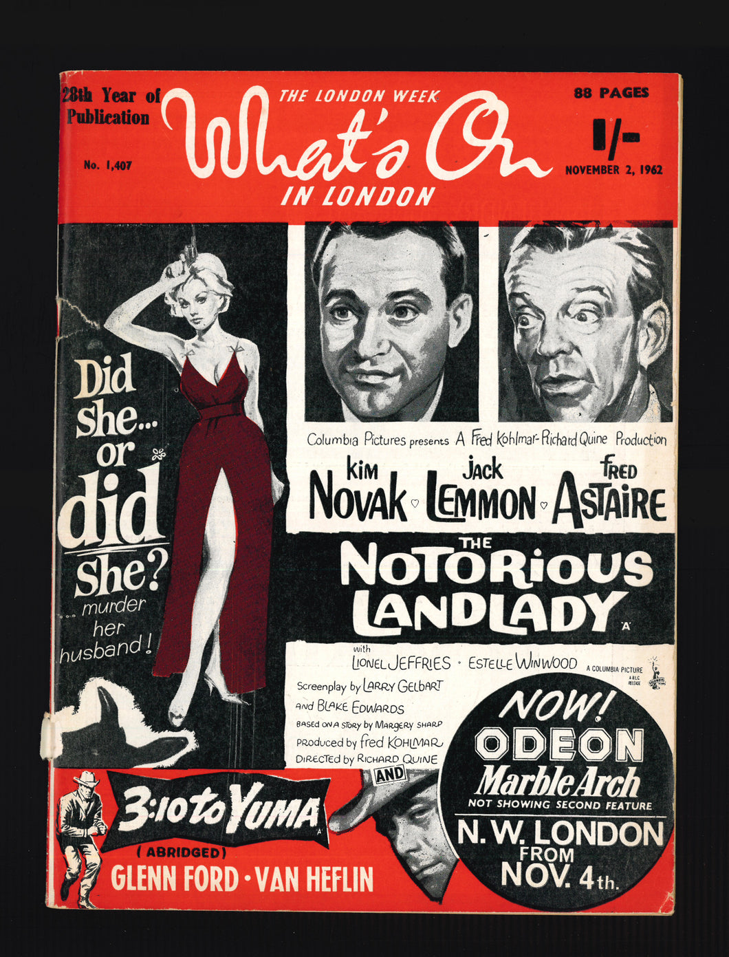 What's On No 1407 Nov 2 1962