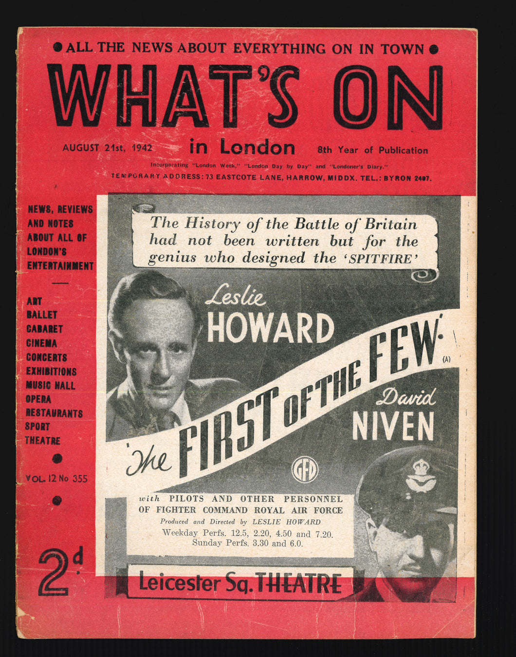 What's On No 355 Aug 21 1942