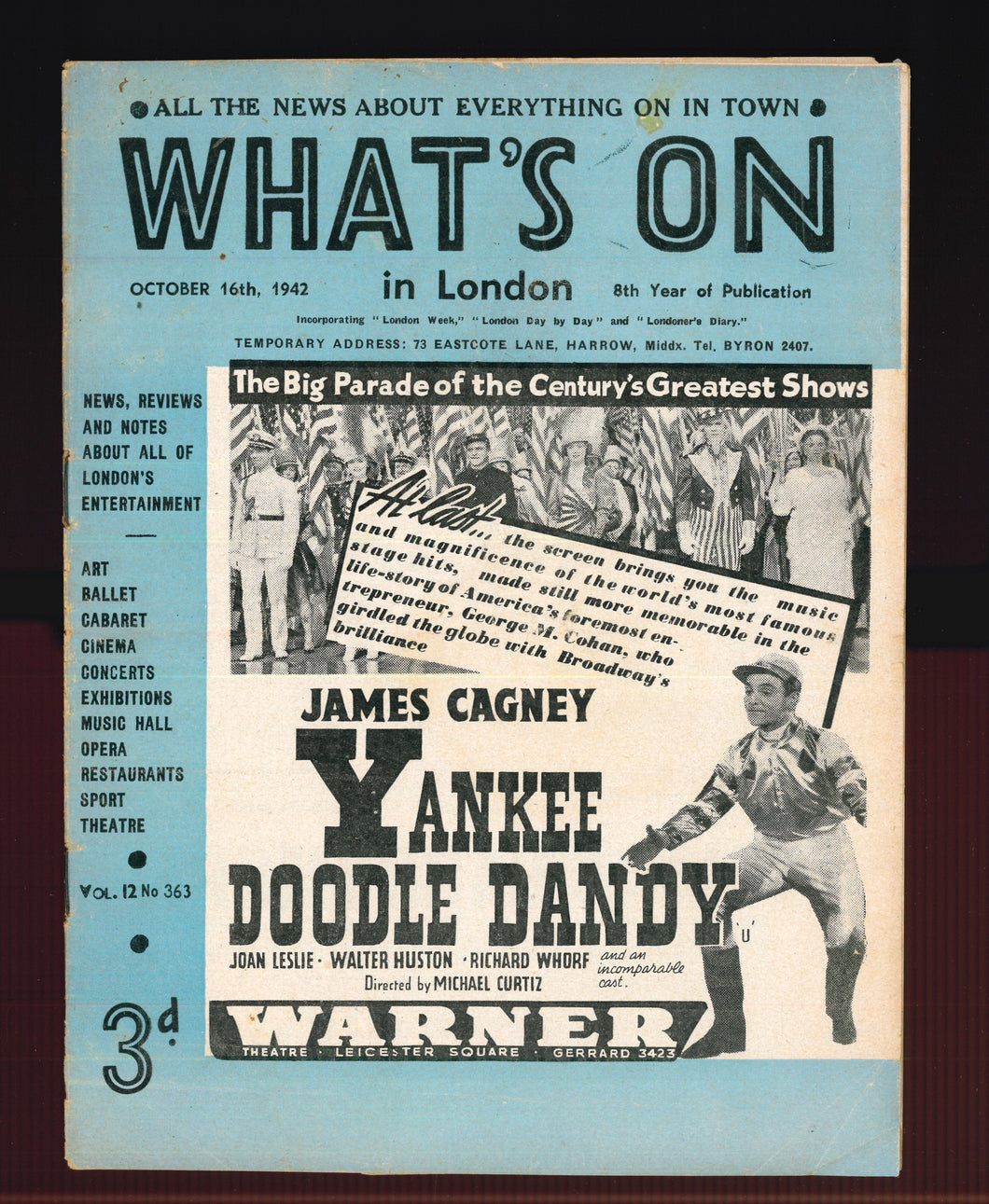 What's On No 363 Oct 16 1942