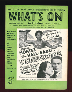 What's On No 412 Sept 24 1943