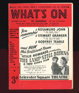 What's On No 416 Oct 22 1943