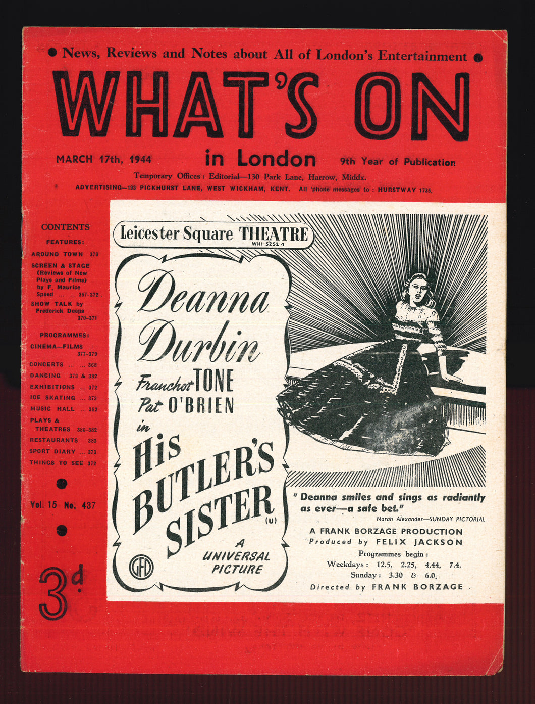 What's On No 437 March 17 1944