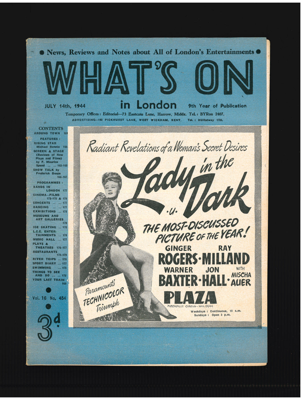 What's On No 454 July 14 1944
