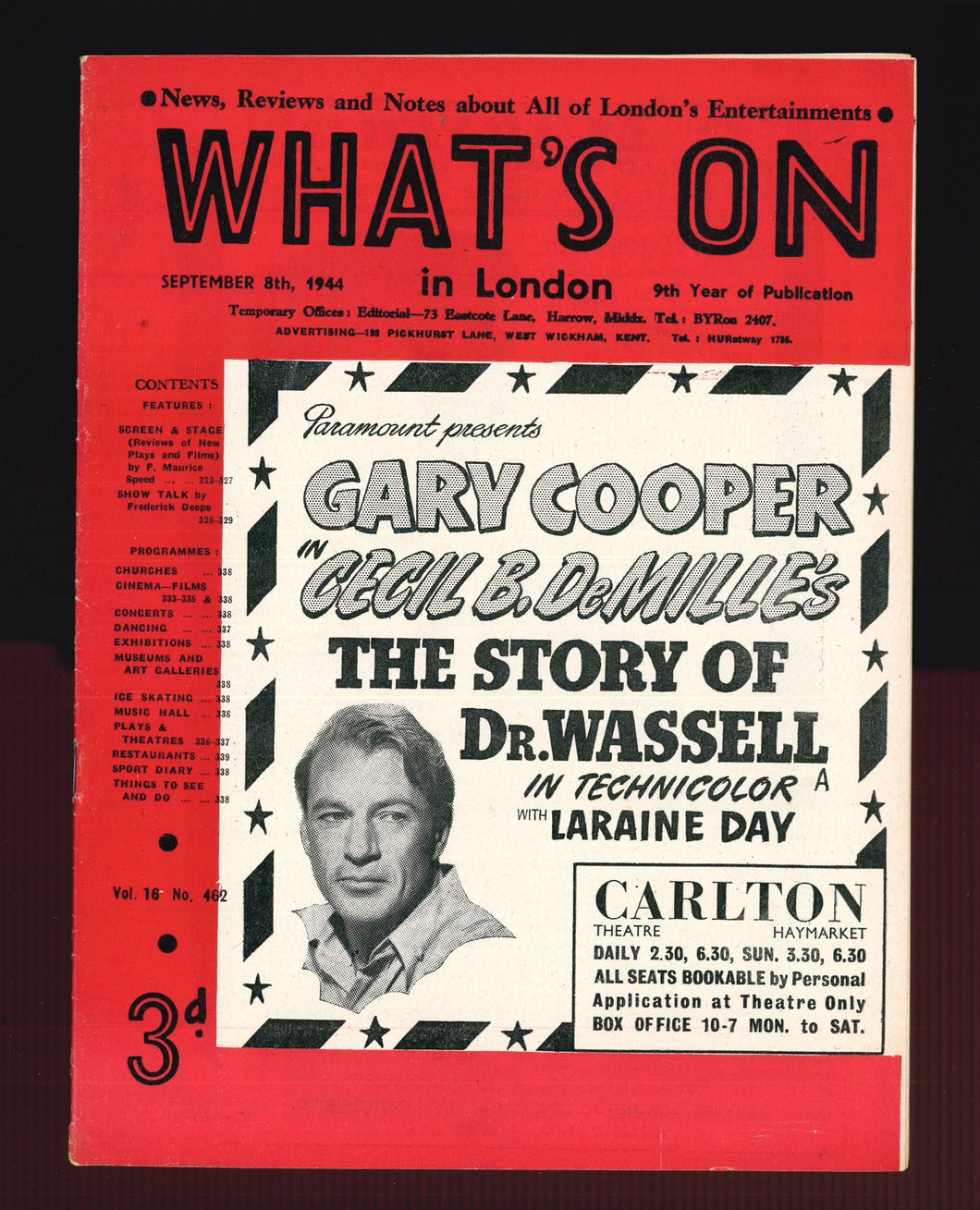 What's On No 462 Sept 8 1944