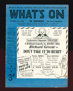 What's On No 469 Oct 27 1944