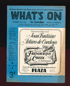 What's On No 478 Dec 29 1944