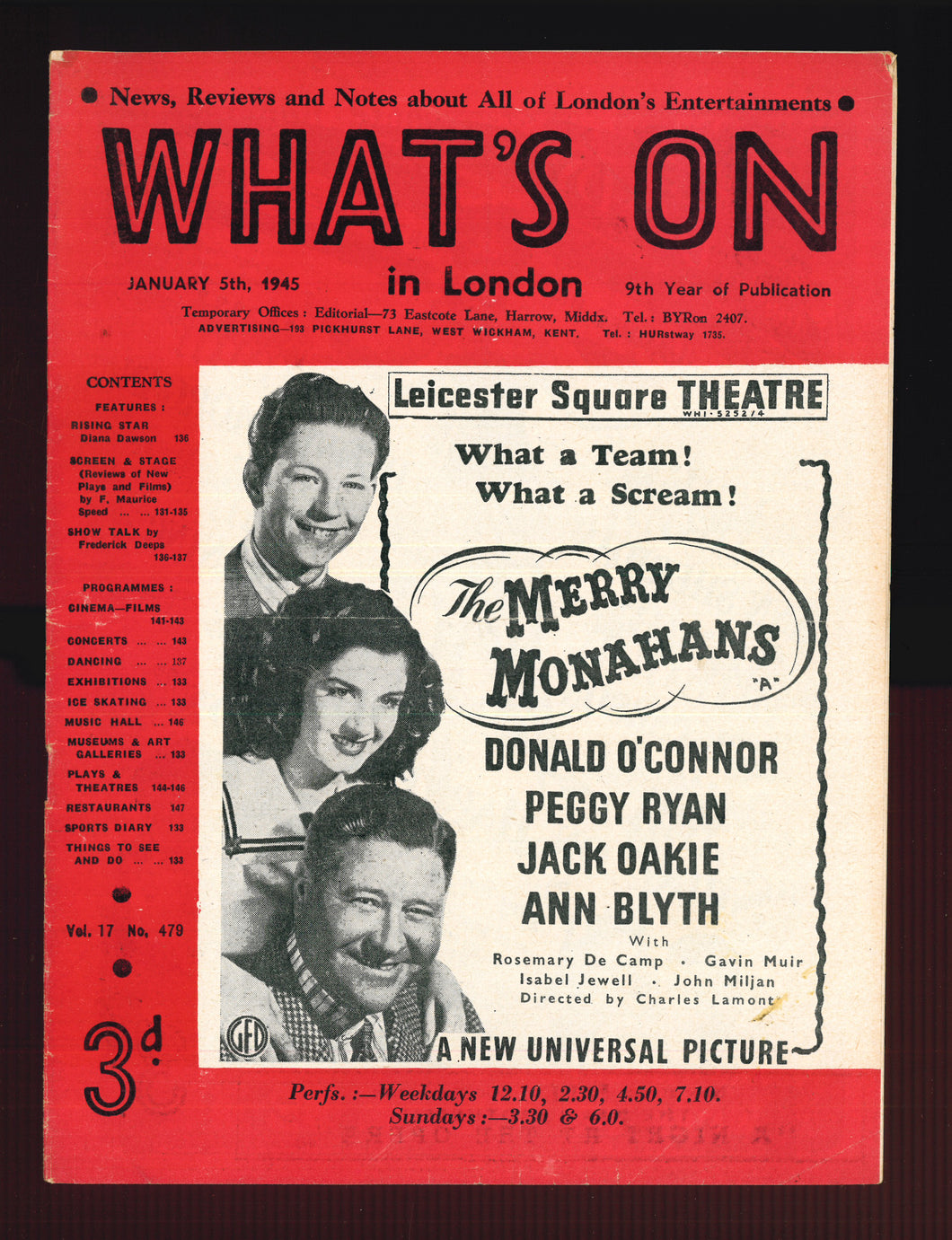 What's On No 479 Jan 5 1945
