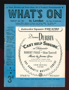 What's On No 485 Feb 16 1945