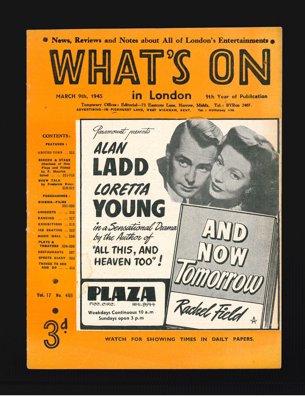 What's On No 488 March 9 1945
