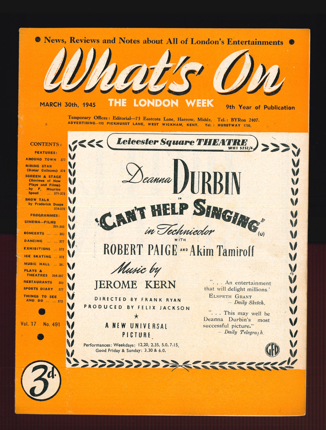 What's On No 491 March 30 1945 (2)