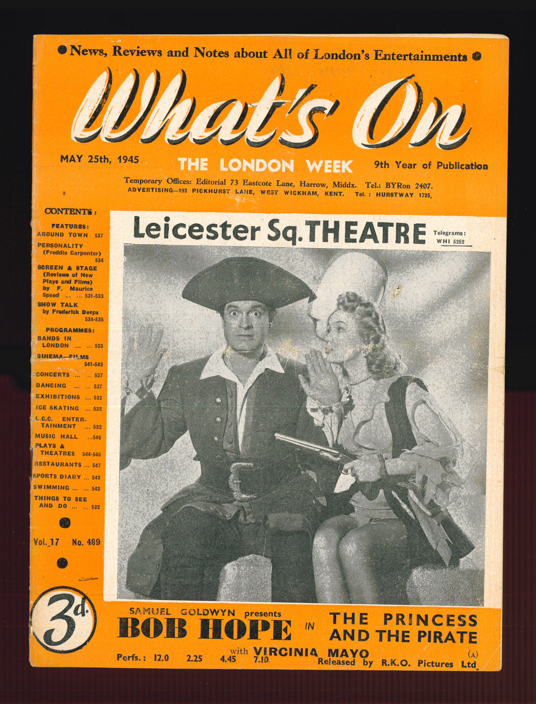 What's On No 499 May 25 1945