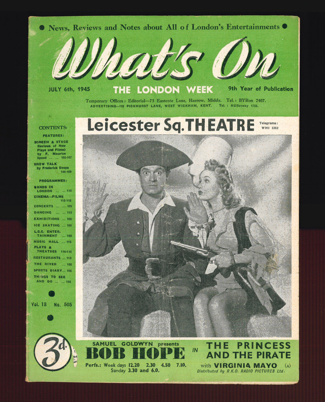 What's On No 505 July 6 1945