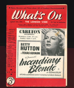 What's On No 510 Aug 10 1945