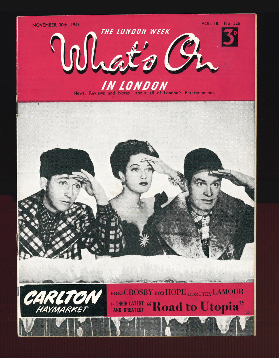What's On No 526 Nov 30 1945