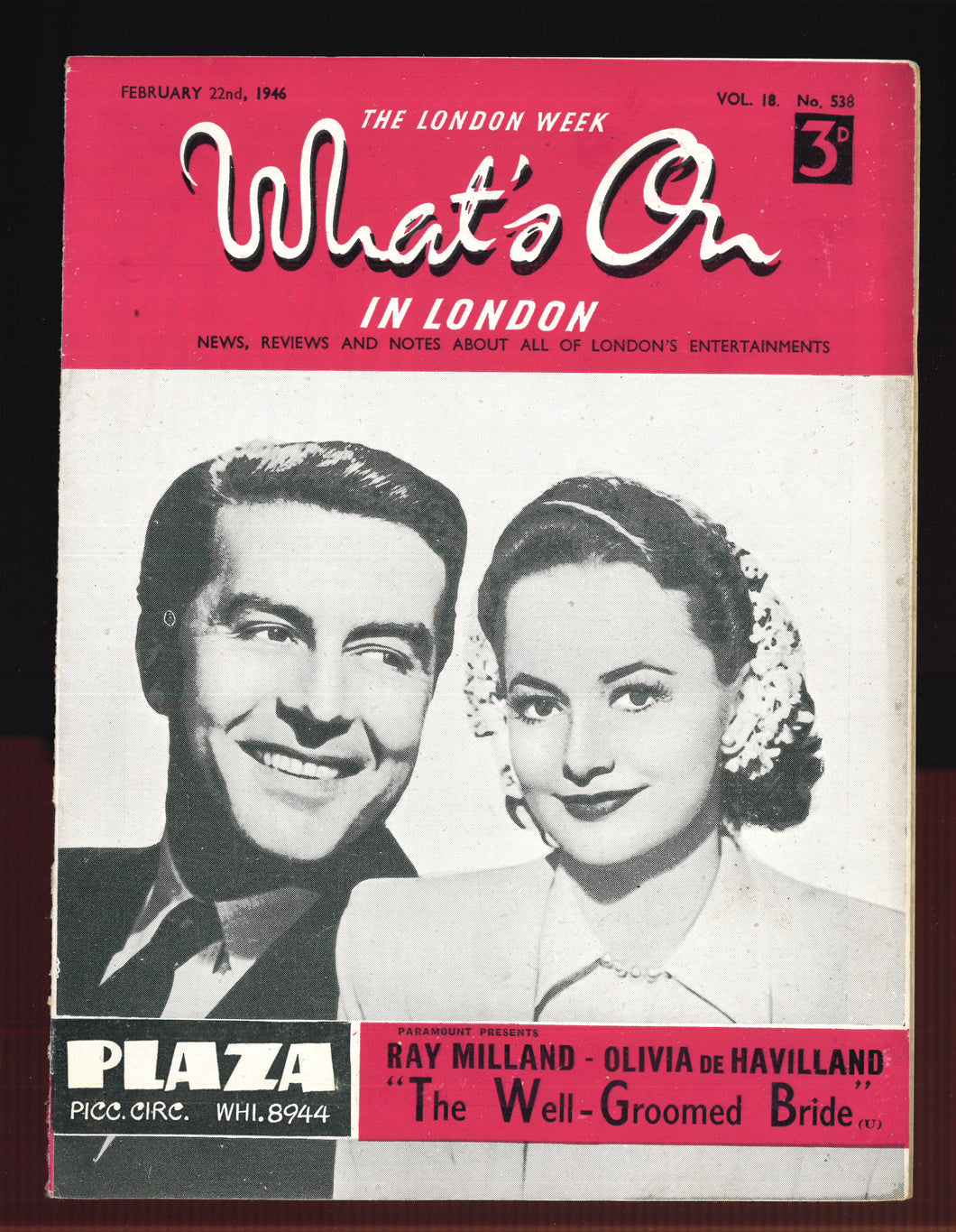 What's On No 538 Feb 22 1946
