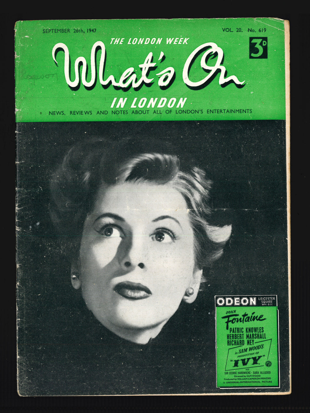 What's On No 619 Sept 26 1947