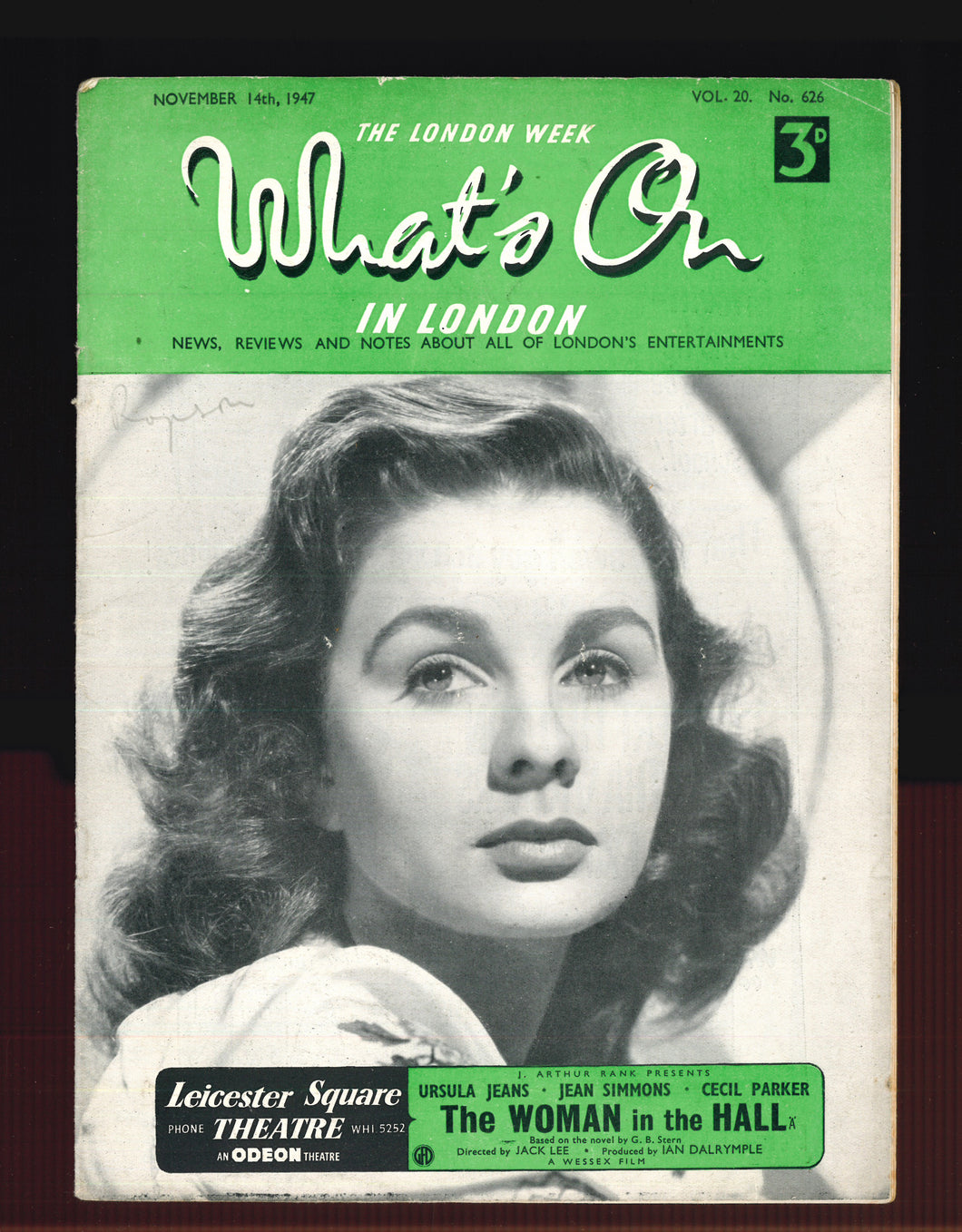 What's On No 626 Nov 14 1947