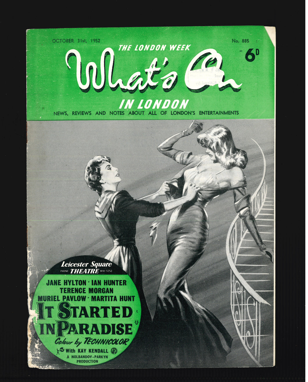 What's On No 885 Oct 31 1952