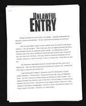 Load image into Gallery viewer, Unlawful Entry, 1992 Press Kit

