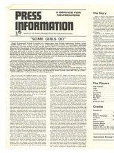 Load image into Gallery viewer, Some Girls Do, 1969 Press Kit
