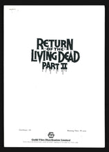 Load image into Gallery viewer, Return of the Living Dead Part 2, 1988 Press Kit
