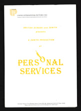 Load image into Gallery viewer, Personal Services, 1987 Press Kit
