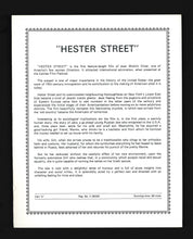 Load image into Gallery viewer, Hester Street, 1975 Press Kit
