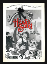 Load image into Gallery viewer, Heidi's Song, 1982 Press Kit
