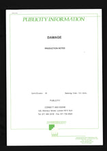 Load image into Gallery viewer, Damage, 1992 Press Kit

