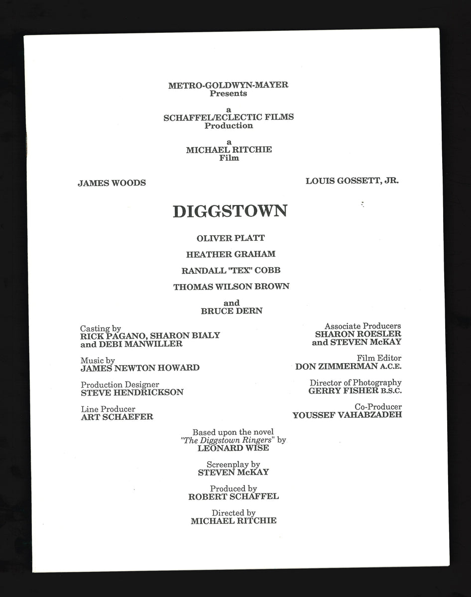 Diggstown, 1992 Press Kit – Vintage Magazine Company
