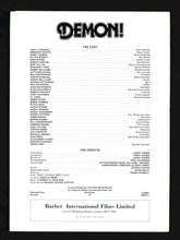 Load image into Gallery viewer, Demon aka God Told Me To, 1976 Press Kit
