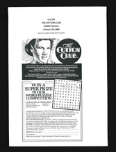 Load image into Gallery viewer, Cotton Club, 1984 Press Kit
