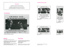 Load image into Gallery viewer, Crimes and Misdemeanors, 1989 Press Kit
