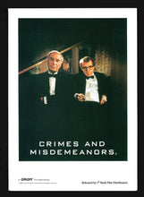 Load image into Gallery viewer, Crimes and Misdemeanors, 1989 Press Kit
