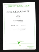 Load image into Gallery viewer, Courage Mountain, 1990 Press Kit
