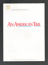 Load image into Gallery viewer, An America Tail, 1986

