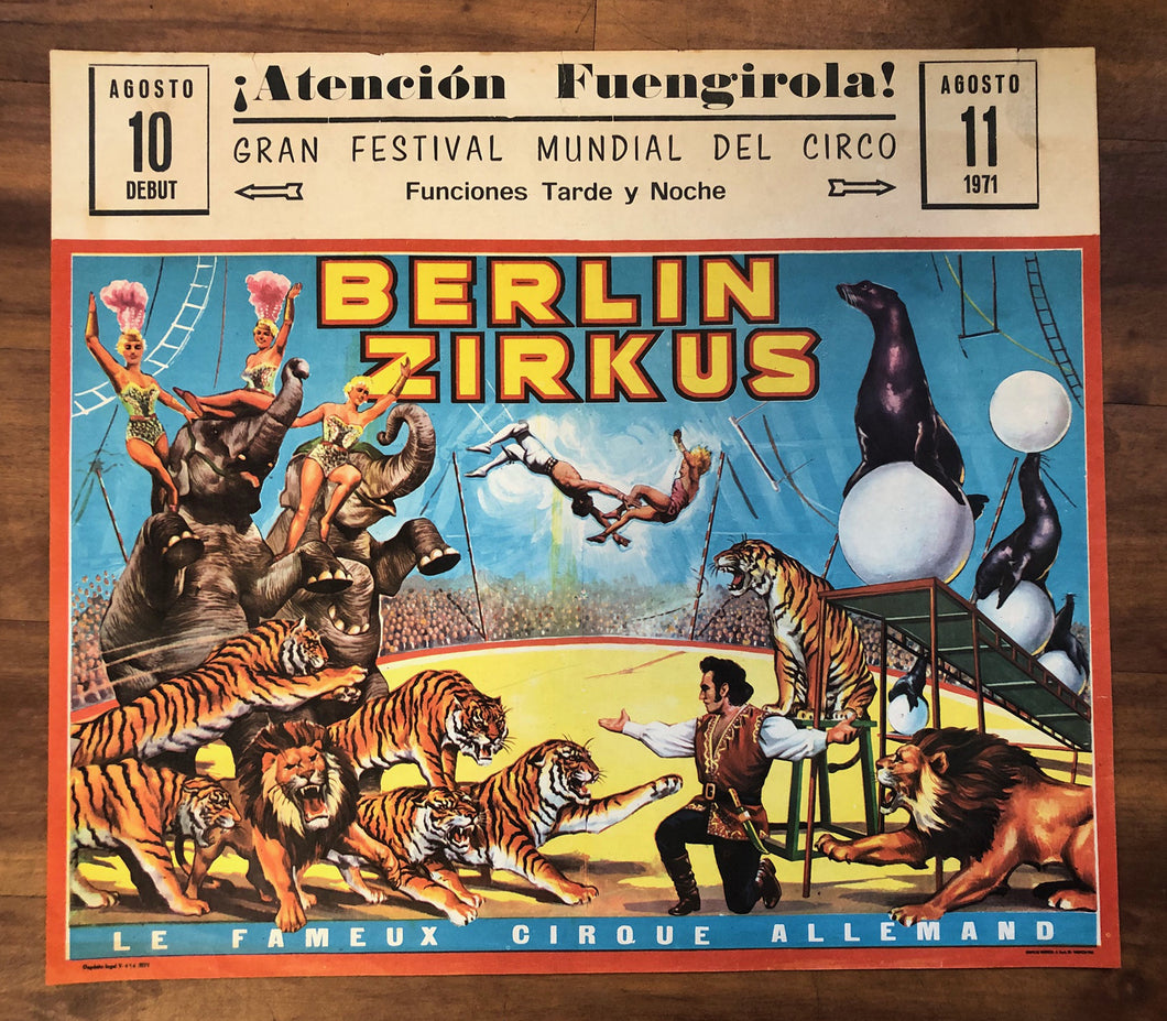 Berlin Zirkus, 1971
